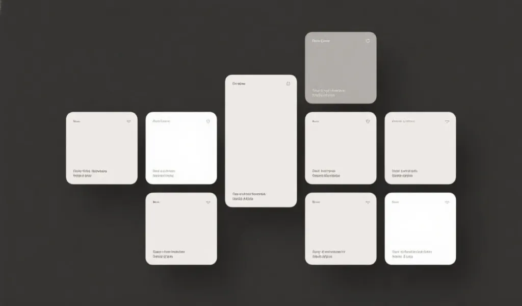 内容分类与模块化界面布局